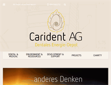 Tablet Screenshot of carident.ch